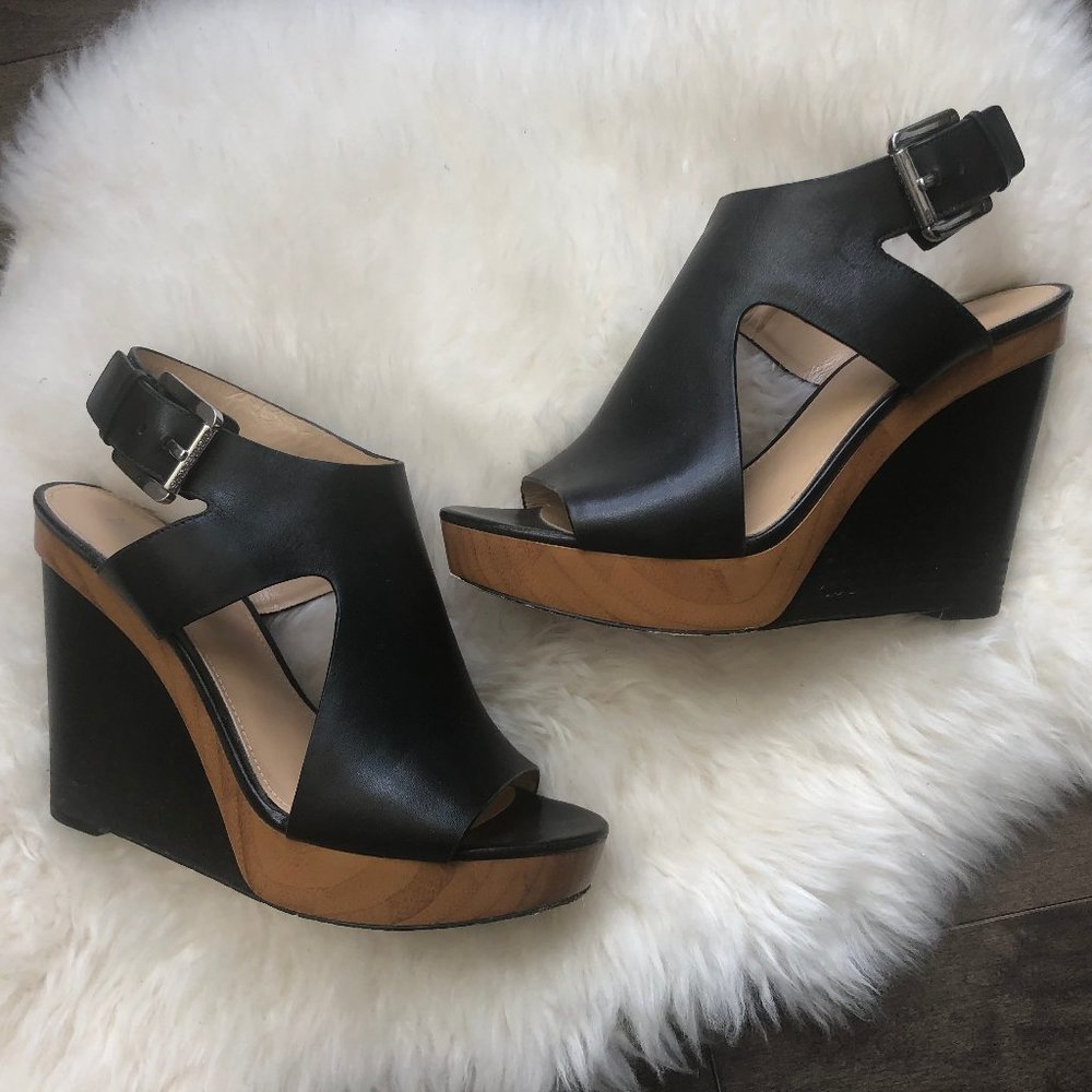 Michael Kors | Josephine Wedge Sandals | Black | 8